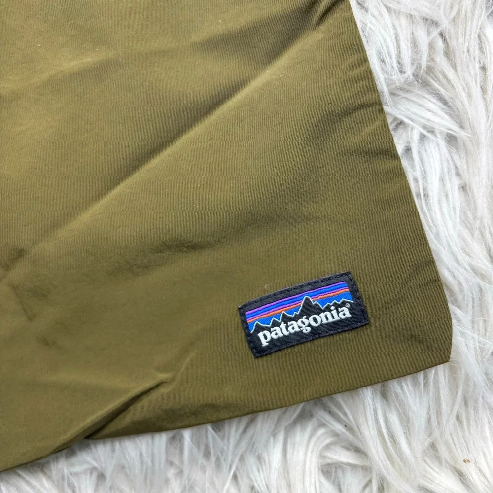 Patagonia Olive Green Nylon Pouch Bag Travel Gift Storage